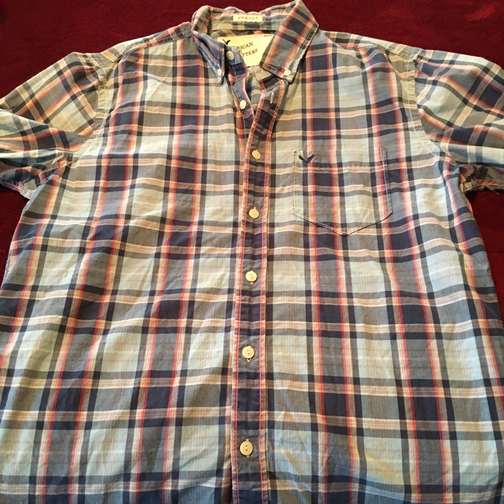 Men’s Medium American Eagles Plaid Shirt